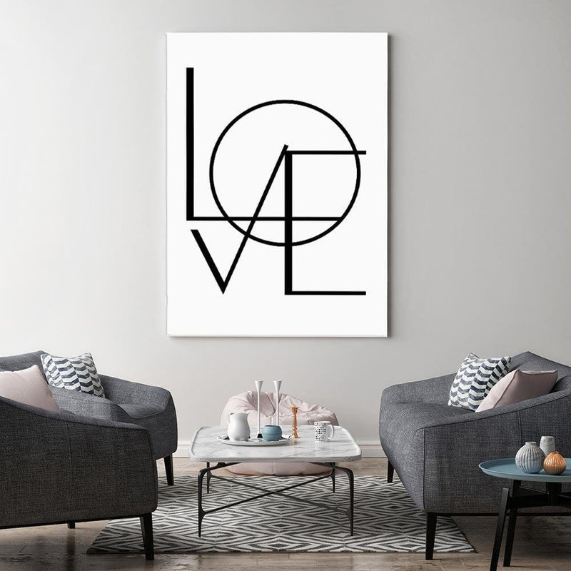 Dekoratīvais panelis - Love On The White Background  Home Trends Deco