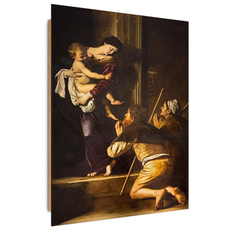 Dekoratīvais panelis - Madonna of Loreto and Caravaggio pilgrims Rome  Home Trends Deco