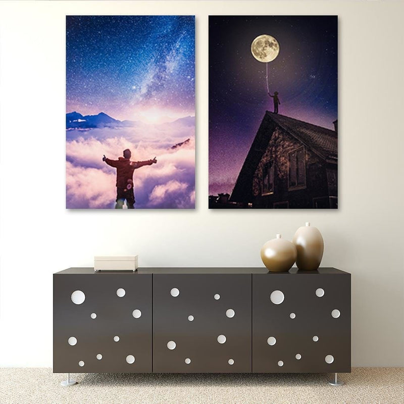 Dekoratīvais panelis - Man And The Galaxy  Home Trends Deco