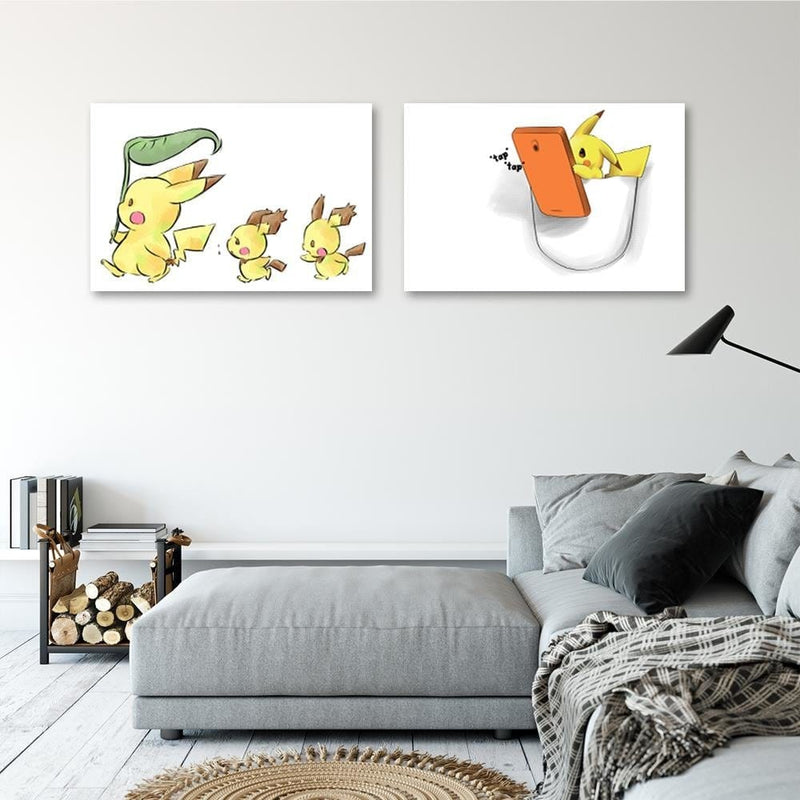 Dekoratīvais panelis - Manga Strolling Yellow Creatures  Home Trends Deco