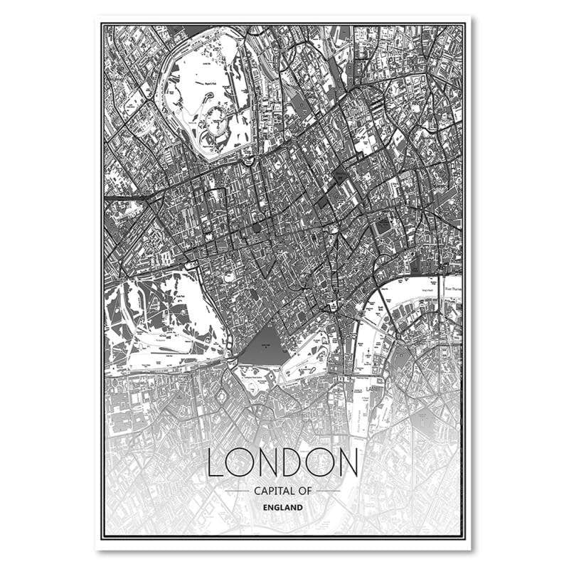 Dekoratīvais panelis - Map Of London  Home Trends Deco