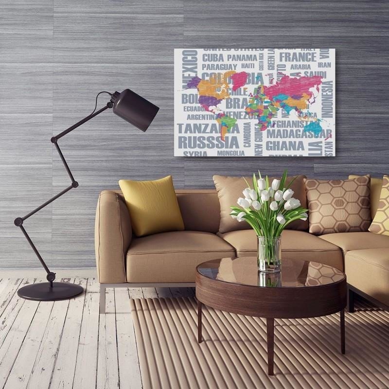 Dekoratīvais panelis - Map Painted With Crayons  Home Trends Deco