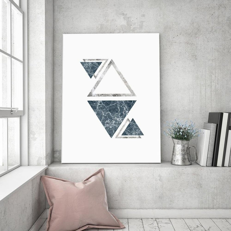 Dekoratīvais panelis - Marble Triangles Abstraction  Home Trends Deco