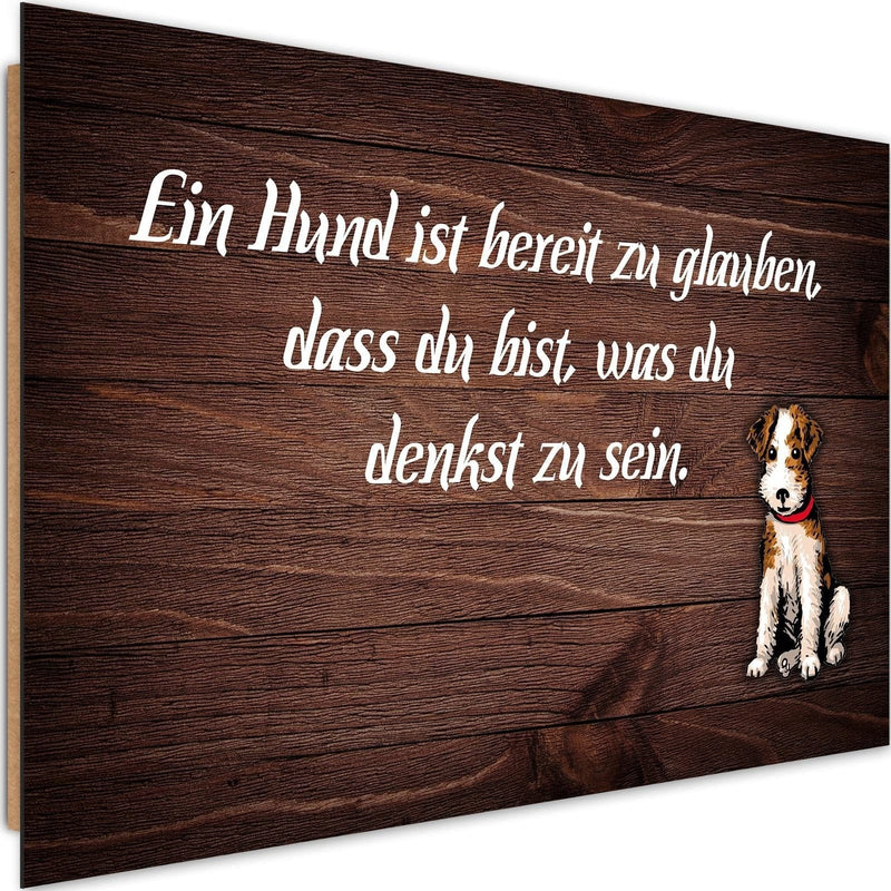 Dekoratīvais panelis - Motto Dog  Home Trends Deco