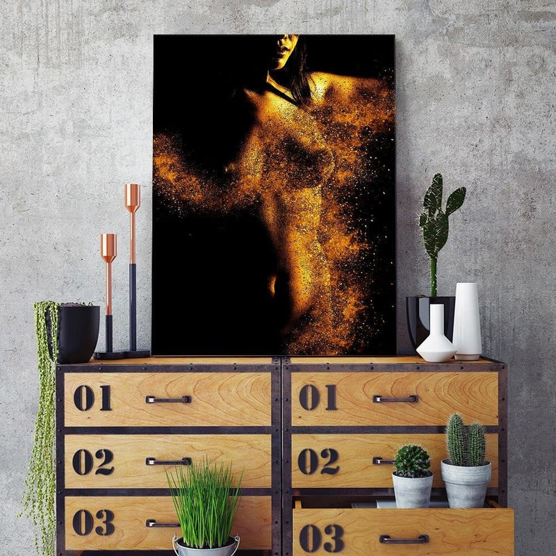 Dekoratīvais panelis - Nudity In Gold Dust  Home Trends Deco