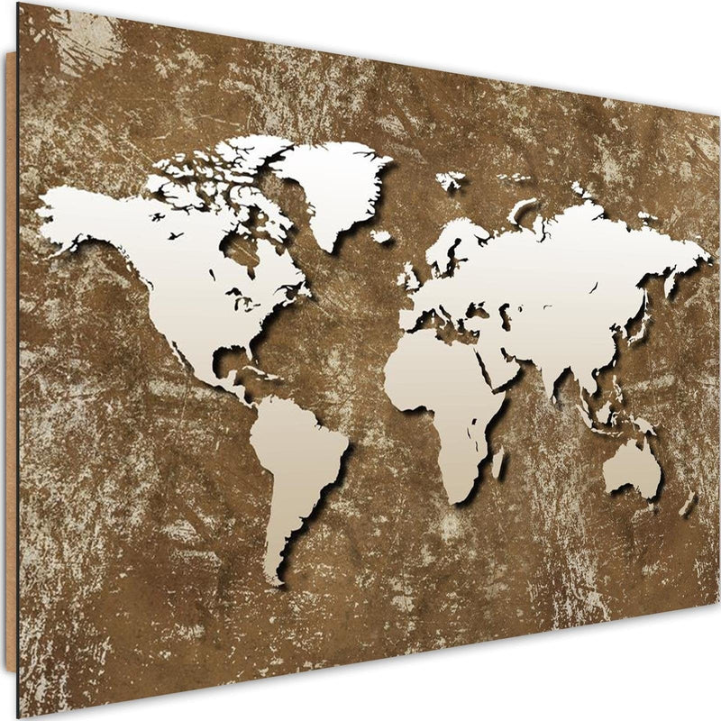 Dekoratīvais panelis - Old Map Of The World Retro  Home Trends Deco