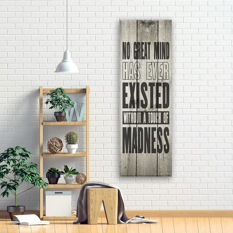 Dekoratīvais panelis - On Wooden Planks Quote  Home Trends Deco