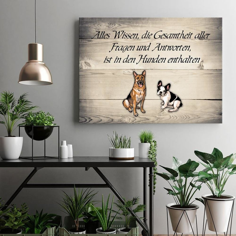 Dekoratīvais panelis - Operative Part Of Two Dogs  Home Trends Deco