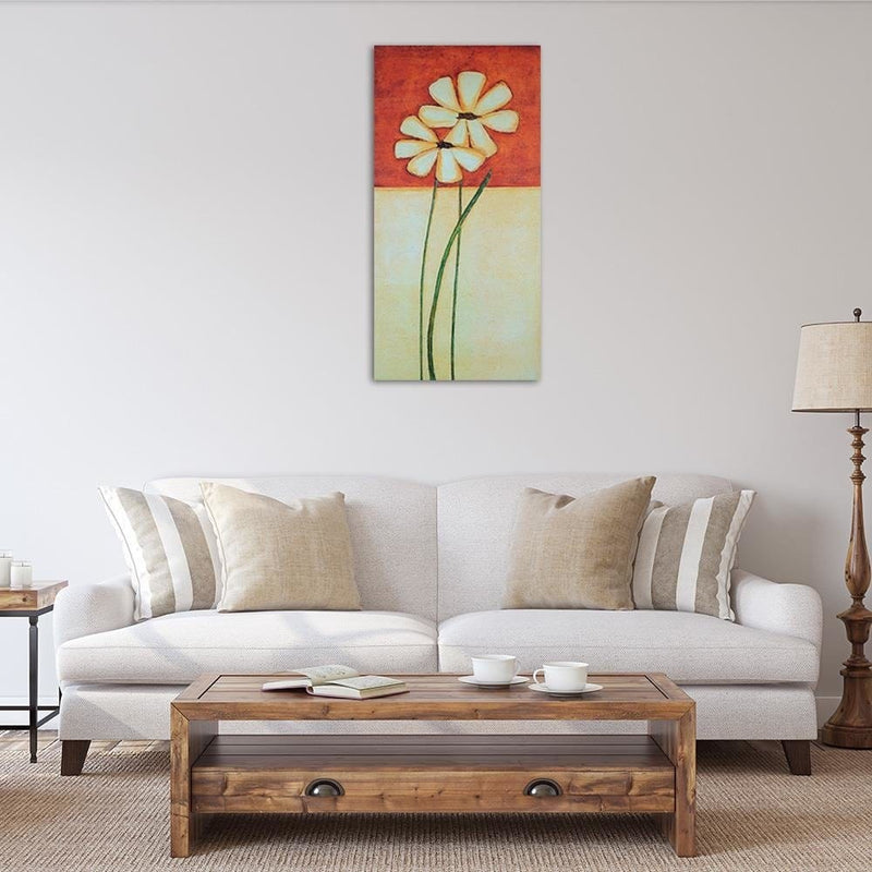 Dekoratīvais panelis - Painted daisies   50x100 Home Trends Deco