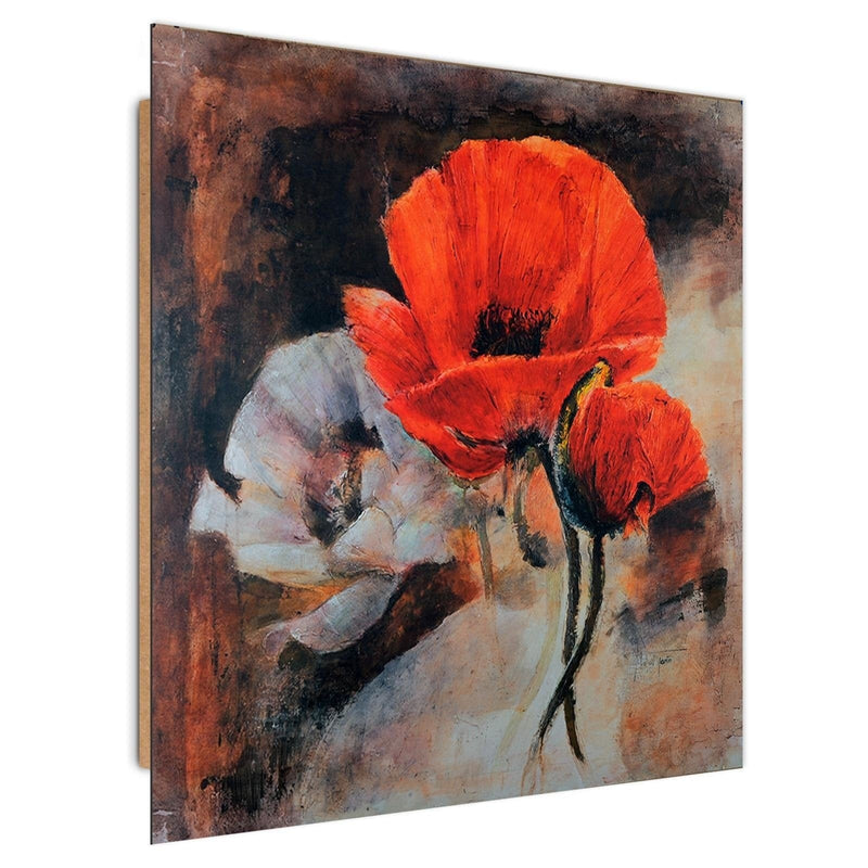 Dekoratīvais panelis - Painted poppies  80x80 Home Trends Deco