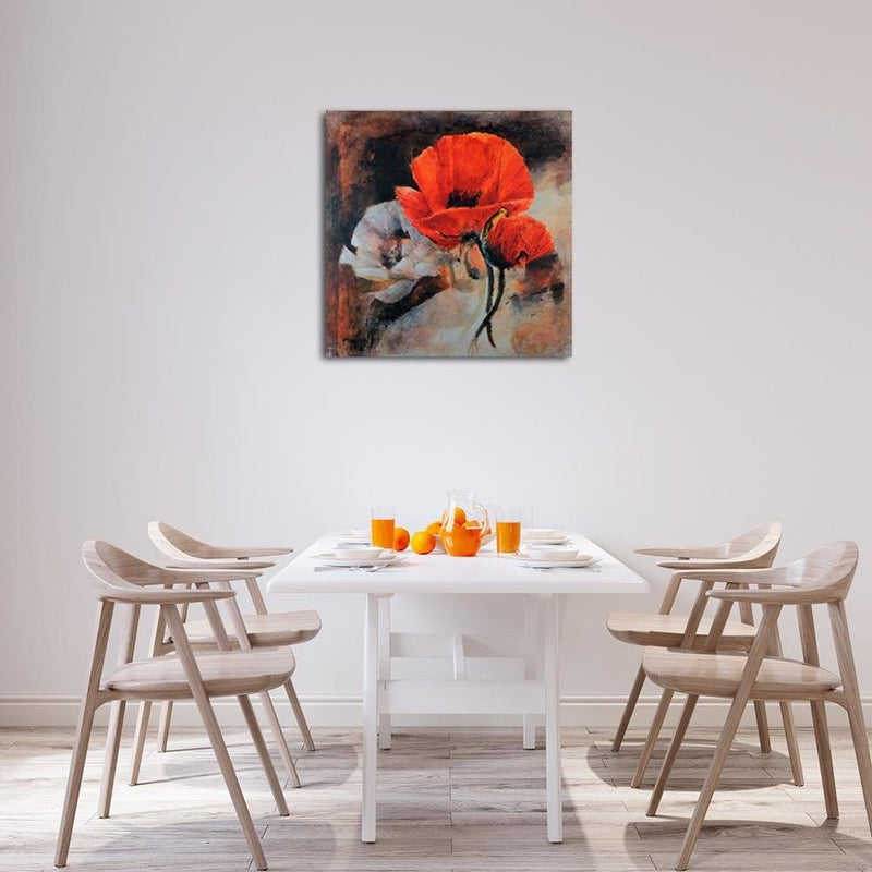 Dekoratīvais panelis - Painted poppies  80x80 Home Trends Deco