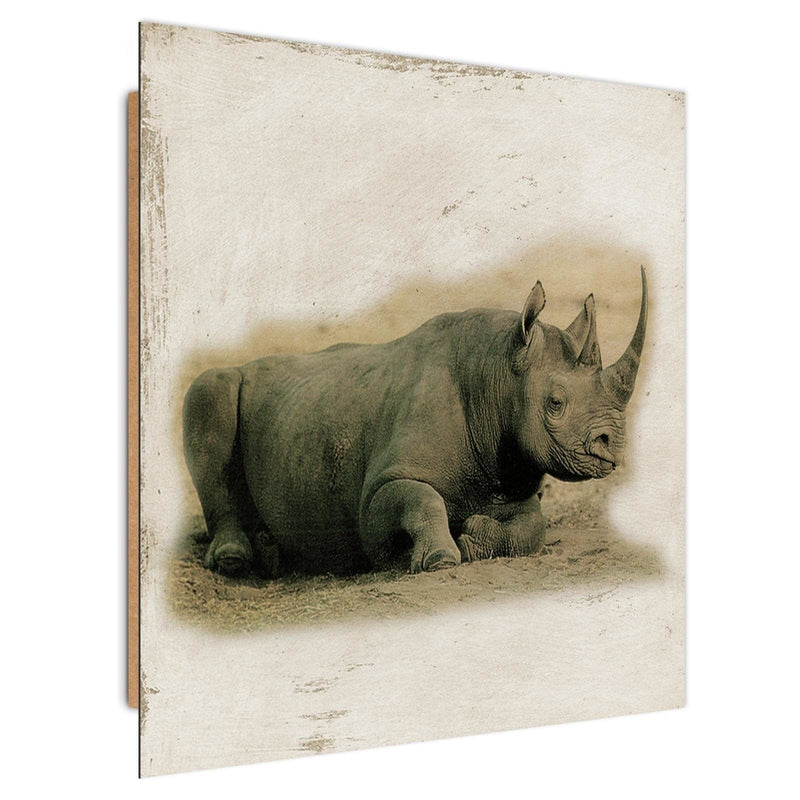 Dekoratīvais panelis - Painted rhinoceros  30x30 Home Trends Deco