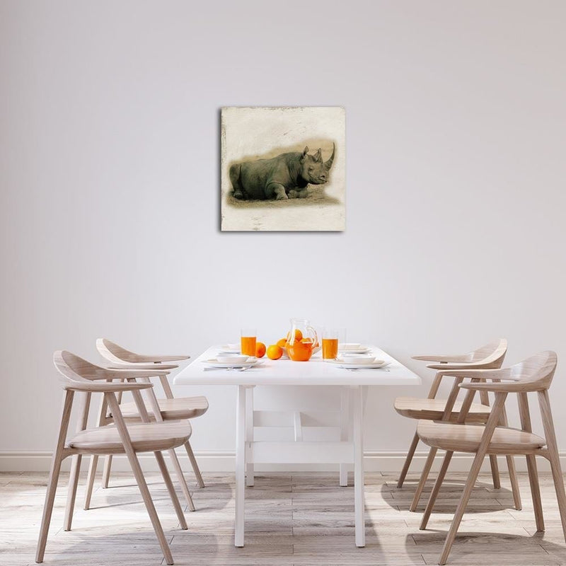 Dekoratīvais panelis - Painted rhinoceros  30x30 Home Trends Deco