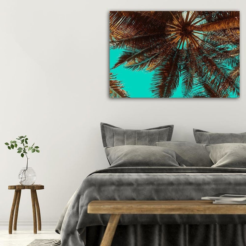 Dekoratīvais panelis - Palm Tree On A Turquoise Sky  Home Trends Deco