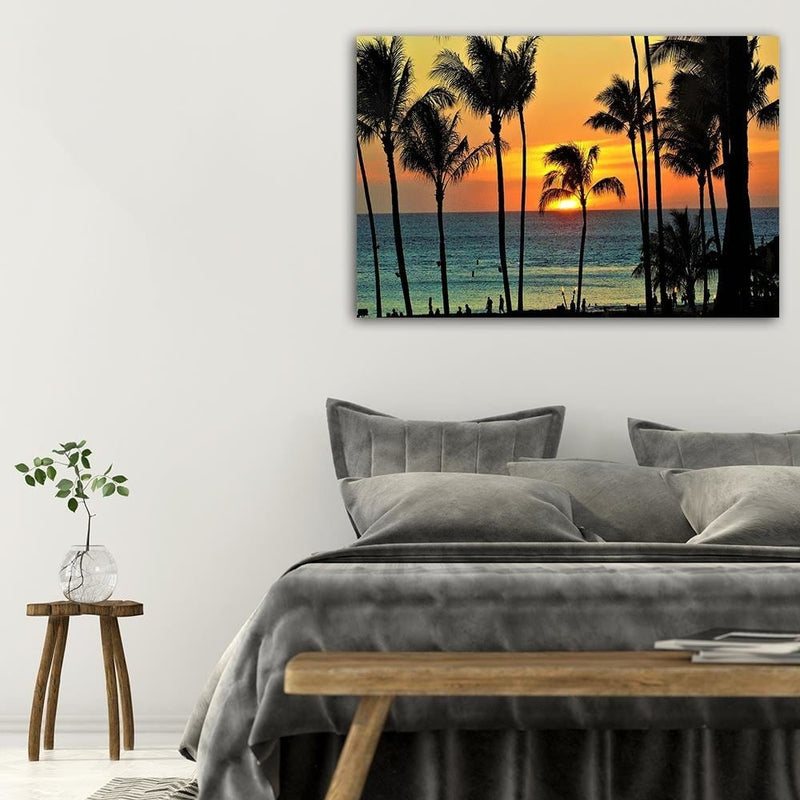 Dekoratīvais panelis - Palm Trees At Sunset  Home Trends Deco