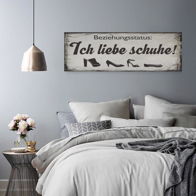 Dekoratīvais panelis - Panorama Ich Liebe Schuhe  Home Trends Deco