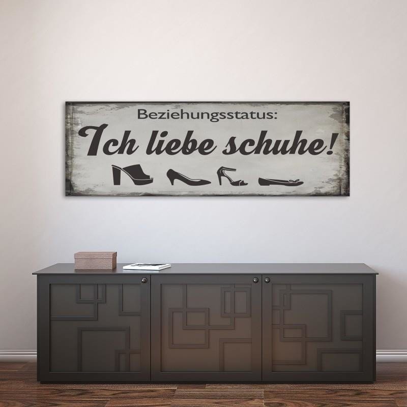 Dekoratīvais panelis - Panorama Ich Liebe Schuhe  Home Trends Deco