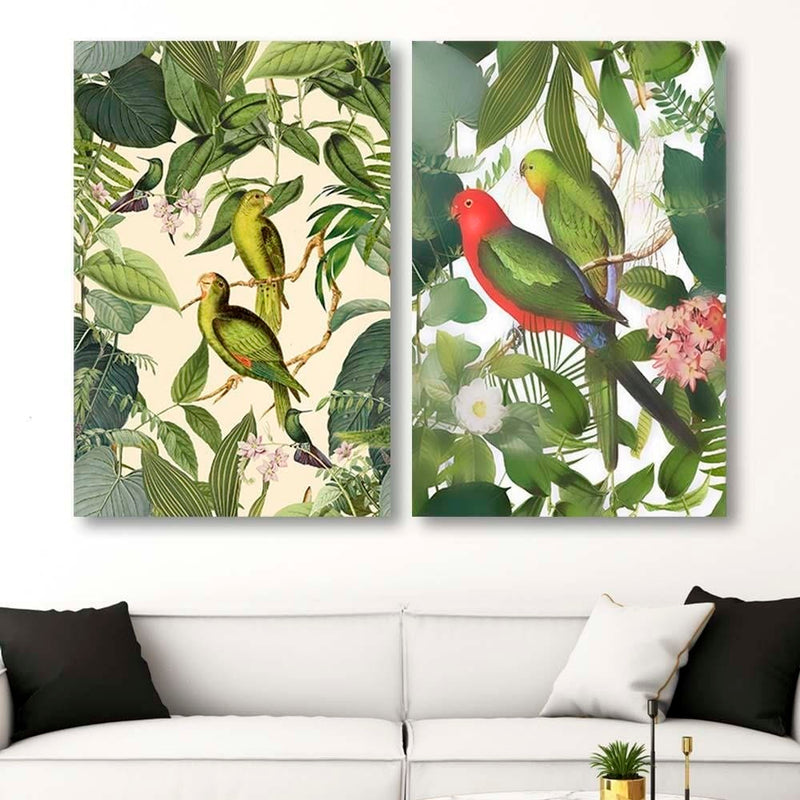 Dekoratīvais panelis - Parrots In The Leaves  Home Trends Deco