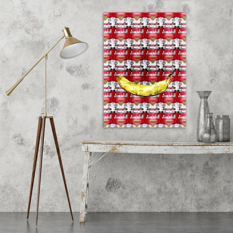 Dekoratīvais panelis - Pop Art Soup Cans Red  Home Trends Deco