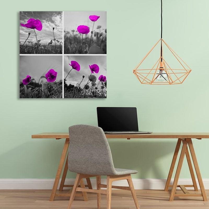 Dekoratīvais panelis - Purple Poppies  Home Trends Deco