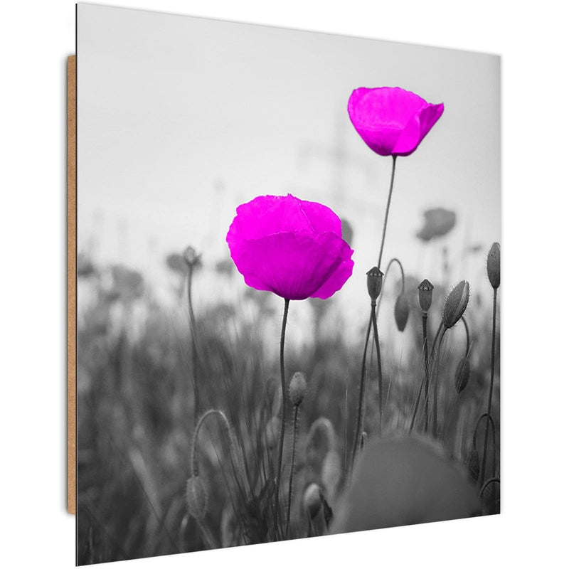 Dekoratīvais panelis - Purple Poppies On The Meadow  Home Trends Deco