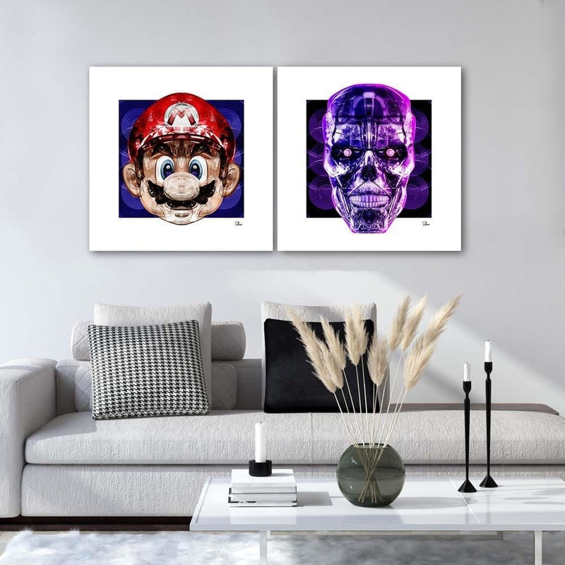 Dekoratīvais panelis - Purple Skull  Home Trends Deco