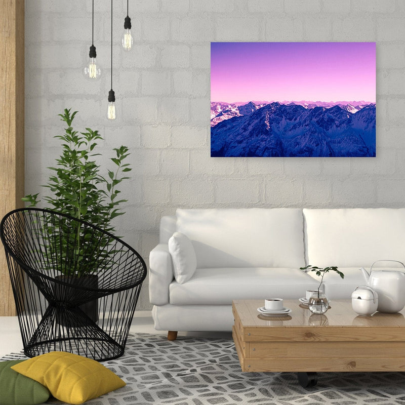 Dekoratīvais panelis - Purple Sunrise In The Mountains  Home Trends Deco