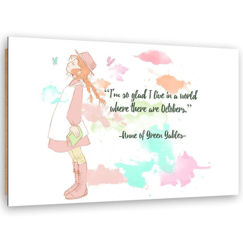 Dekoratīvais panelis - Quote Anne Of Green Gables 2  Home Trends Deco