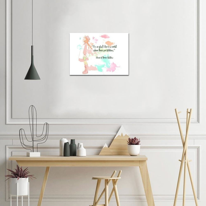 Dekoratīvais panelis - Quote Anne Of Green Gables 2  Home Trends Deco