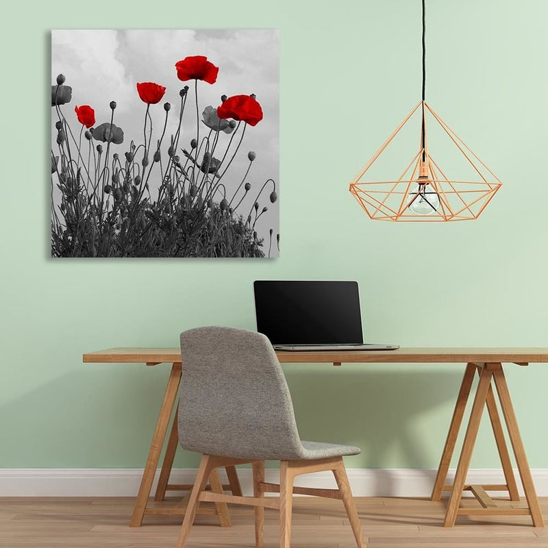 Dekoratīvais panelis - Red Poppy Flowers  Home Trends Deco