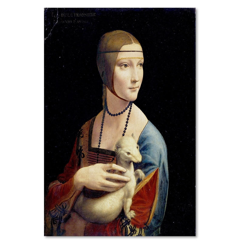 Dekoratīvais panelis - Reproduction of Leonardo da Vinci's painting Lady with an Ermine  Home Trends Deco