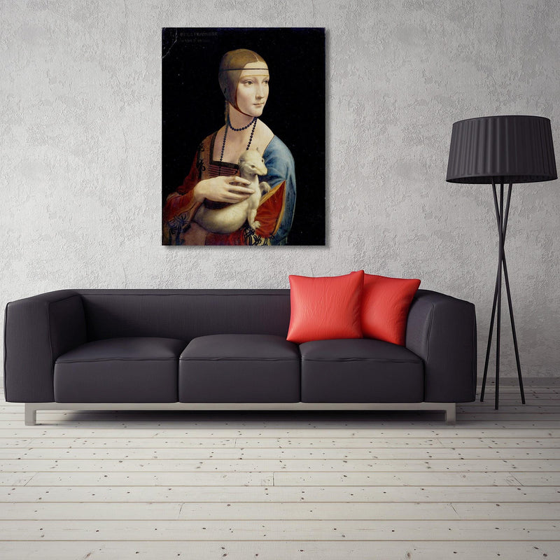 Dekoratīvais panelis - Reproduction of Leonardo da Vinci's painting Lady with an Ermine  Home Trends Deco