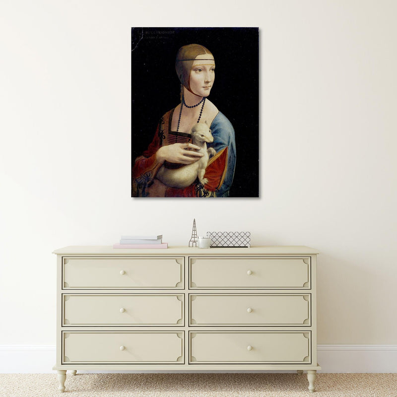 Dekoratīvais panelis - Reproduction of Leonardo da Vinci's painting Lady with an Ermine  Home Trends Deco