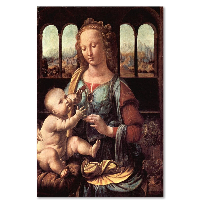 Dekoratīvais panelis - Reproduction of Leonardo da Vinci's painting "Madonna with a Clove"  Home Trends Deco