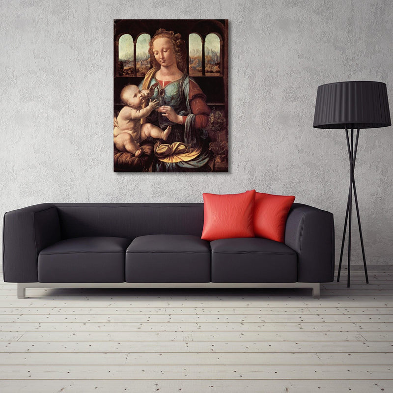 Dekoratīvais panelis - Reproduction of Leonardo da Vinci's painting "Madonna with a Clove"  Home Trends Deco