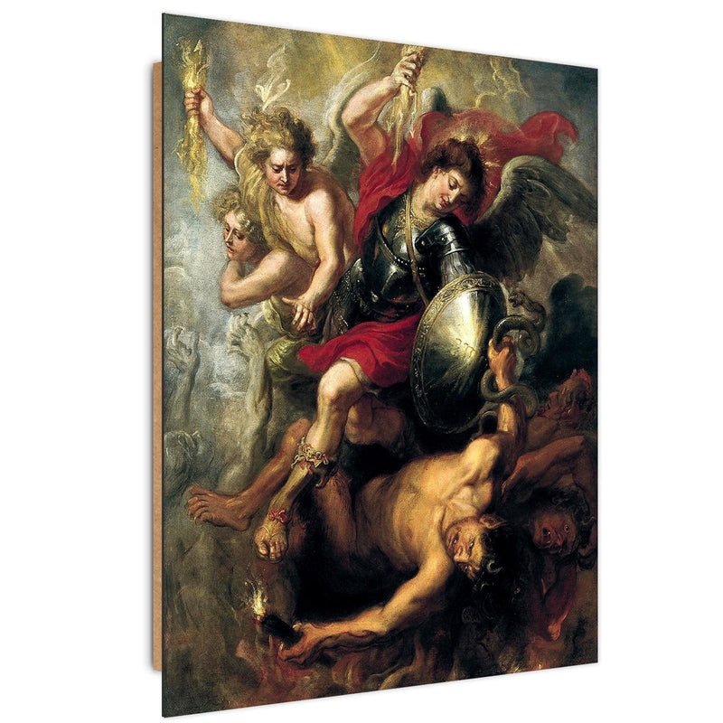 Dekoratīvais panelis - Reproduction of p. Rubens "Archangel Michael knocking down Lucifer and the rebellious angels"  Home Trends Deco