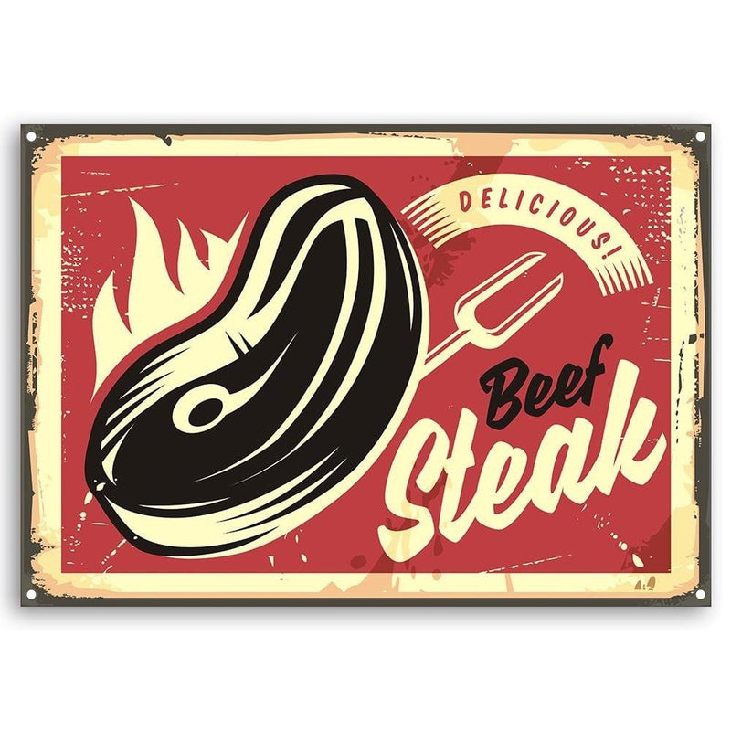 Dekoratīvais panelis - Retro steak.   Home Trends Deco