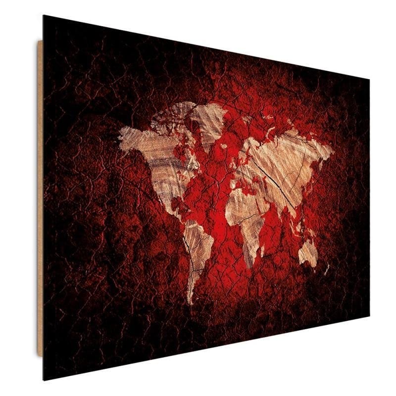 Dekoratīvais panelis - Rustic World Map  Home Trends Deco