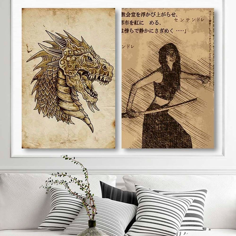 Dekoratīvais panelis - Samurai Woman  Home Trends Deco