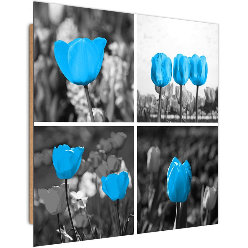 Dekoratīvais panelis - Set Of Blue Tulips  Home Trends Deco