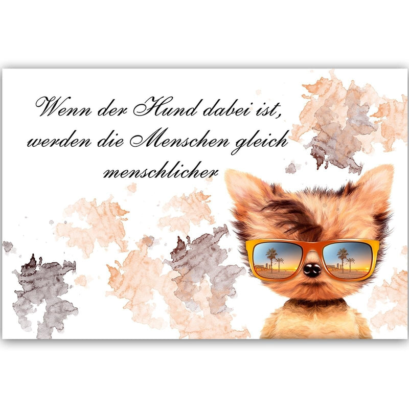 Dekoratīvais panelis - Small Dog With Glasses  Home Trends Deco