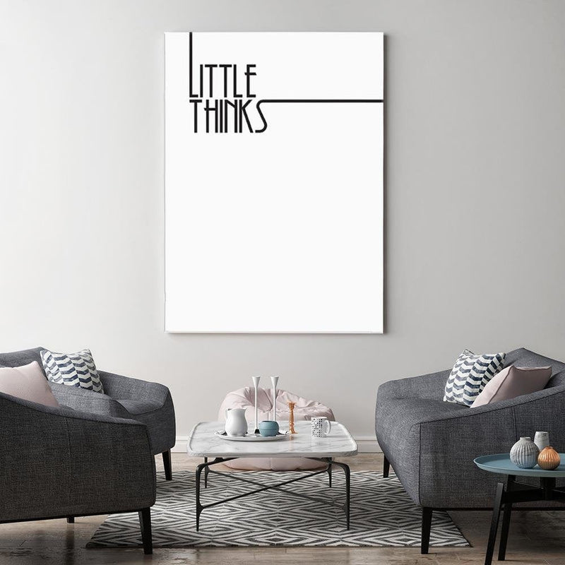 Dekoratīvais panelis - Small Inscription Thoughts  Home Trends Deco