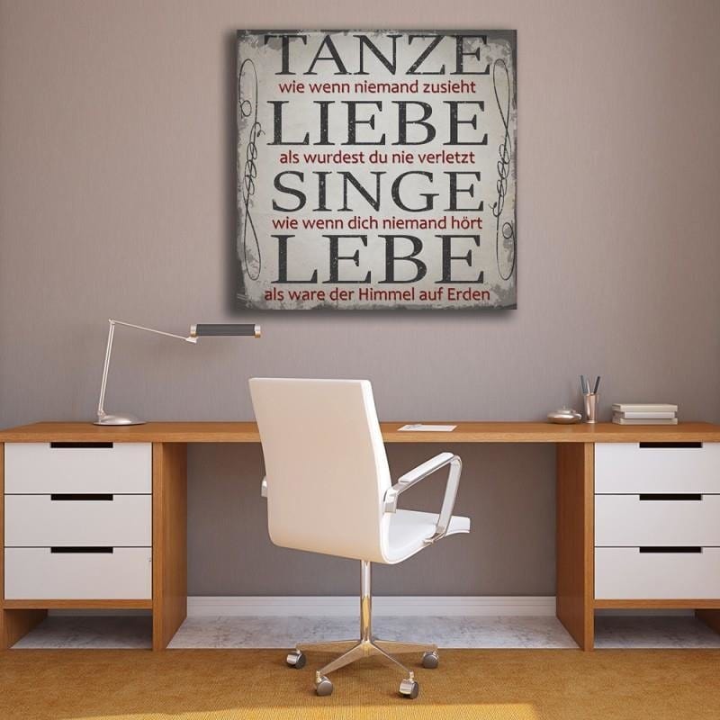 Dekoratīvais panelis - Tanzania Singe Liebe Lebe  Home Trends Deco