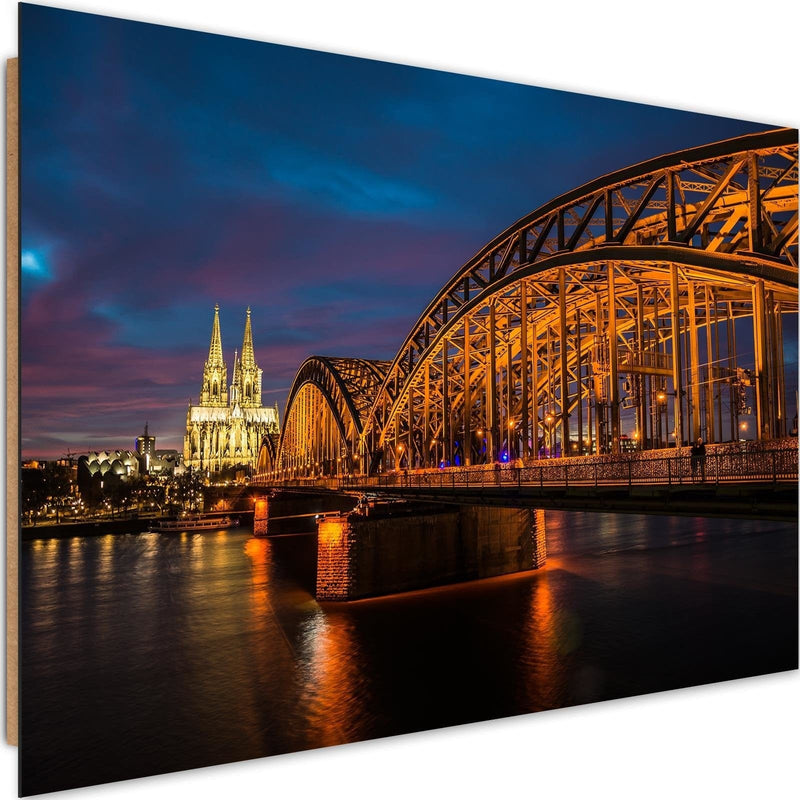 Dekoratīvais panelis - The Bridge And The Cathedral In Cologne  Home Trends Deco