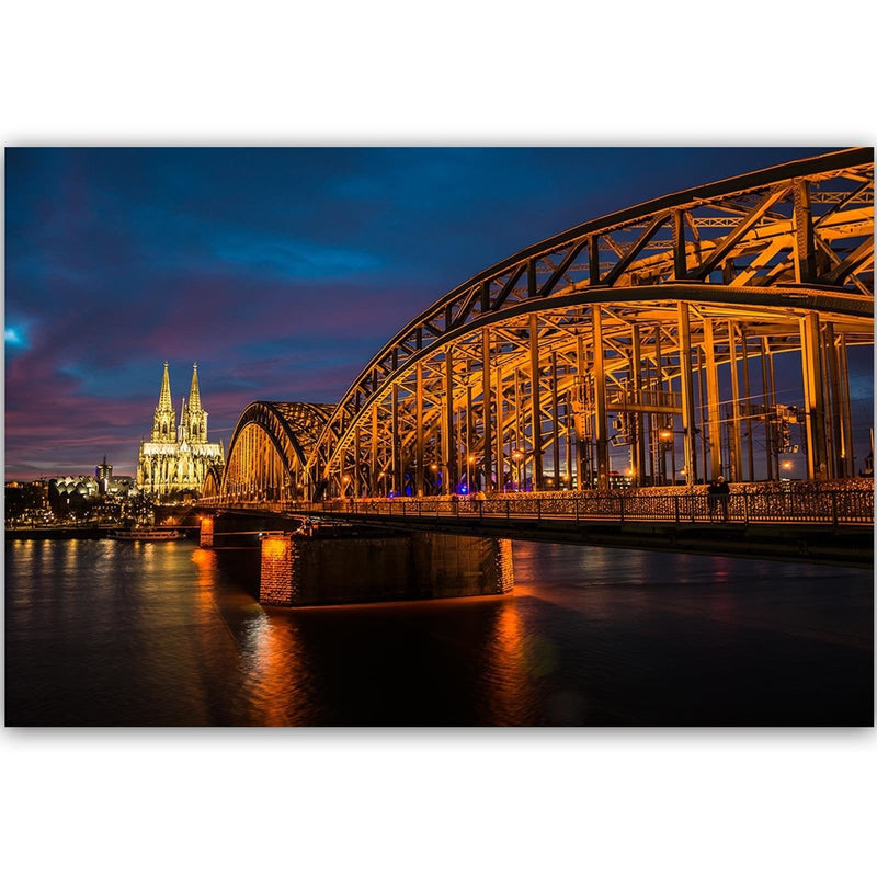 Dekoratīvais panelis - The Bridge And The Cathedral In Cologne  Home Trends Deco