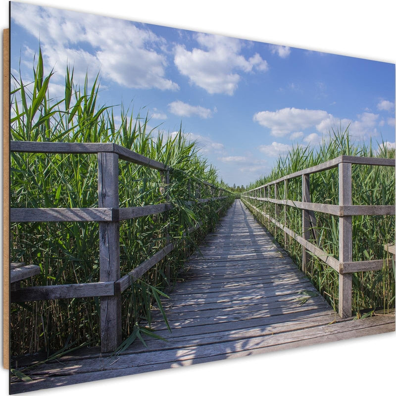 Dekoratīvais panelis - The Bridge In Green Reeds  Home Trends Deco