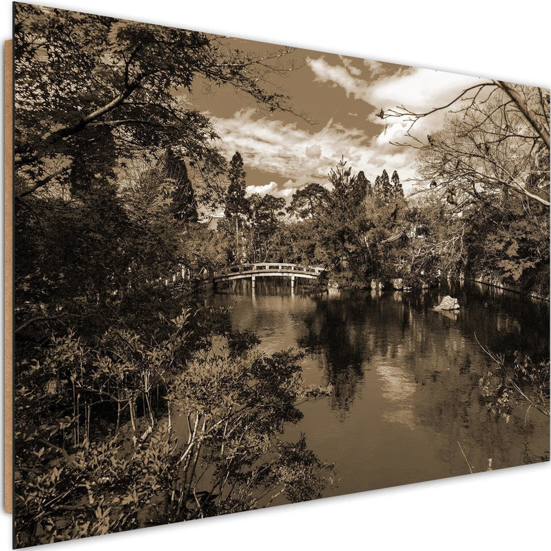 Dekoratīvais panelis - The Bridge Over The River In The Park 1  Home Trends Deco