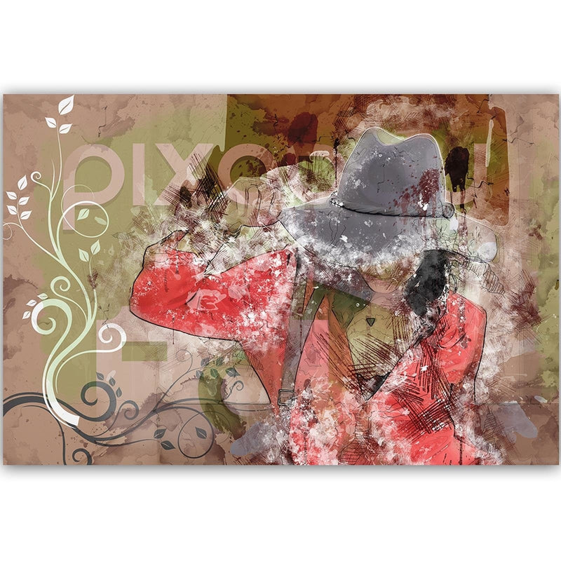 Dekoratīvais panelis - The Girl In The Hat Abstraction  Home Trends Deco