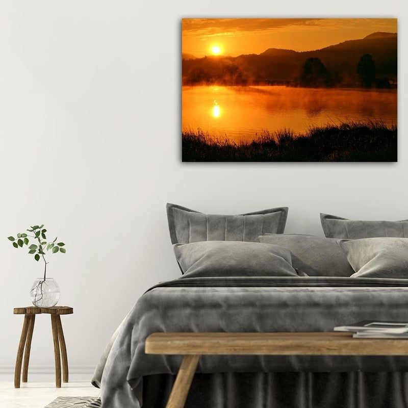 Dekoratīvais panelis - The Setting Sun Over The Mountains  Home Trends Deco