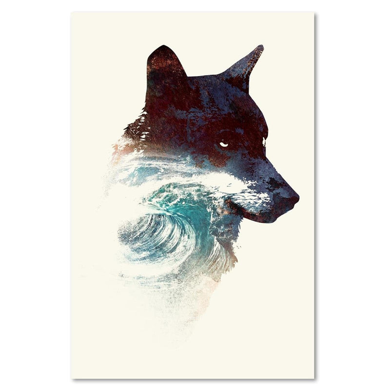 Dekoratīvais panelis - The Wolf And The Waves  Home Trends Deco